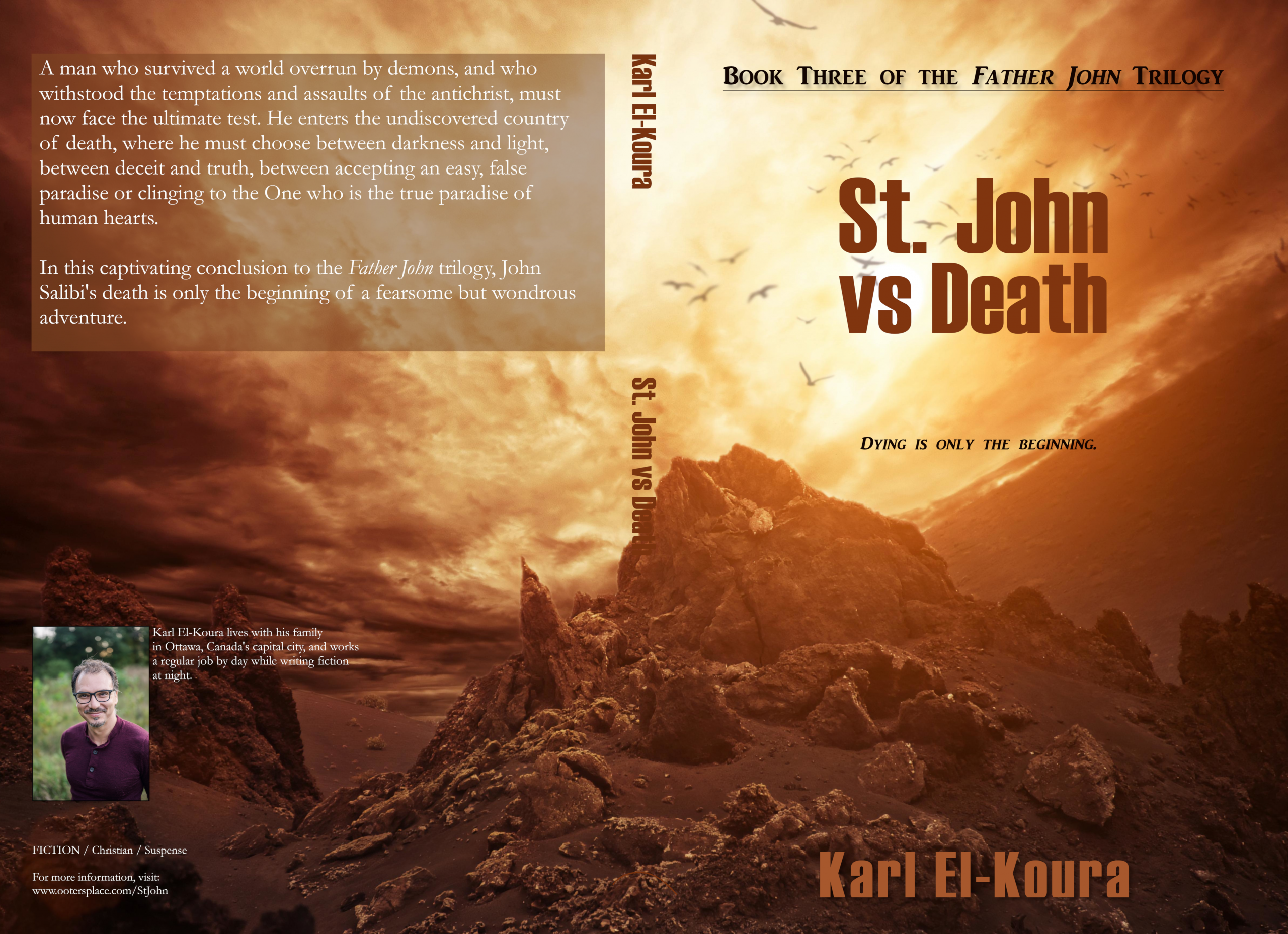 Cover for the paperback of "St. John vs Death"